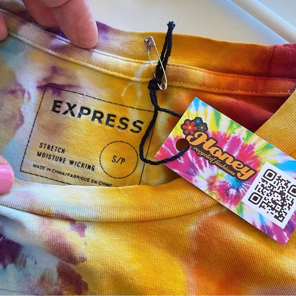 Handmade Geode Tie Dye Tee Tshirt Mens Size Small Shirt Reflective Upcycled - Picture 9 of 12